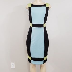 Maggy London | Black Sheath dress squares size 4